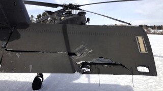 Man sues government after crashing snowmobile into military helicopter