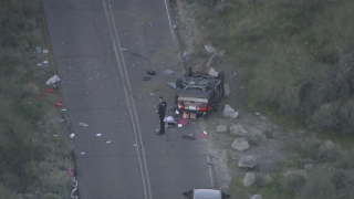 Crash on South Mountain at Telegraph Pass