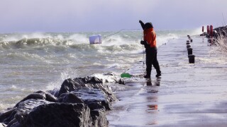 Warm temperatures have left Great Lakes almost ice-free