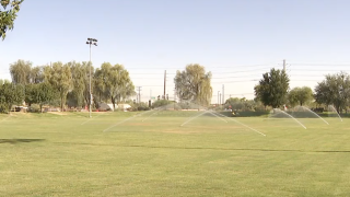 Queen Creek water sprinklers